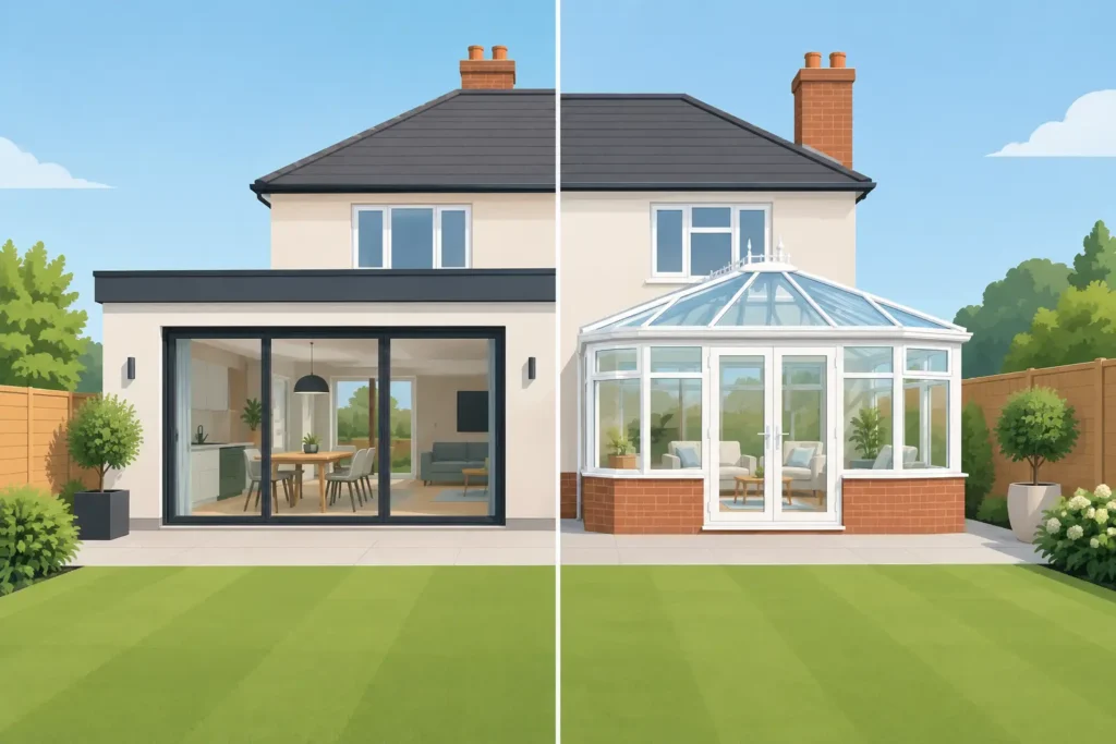 Rear Extension Versus Conservatory: Which Is Best?